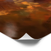 Schnauzer in Herfstbladeren Herfst Inspire Perfect Poster (Hoek)