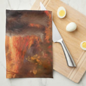 Schnauzer in Herfstbladeren Herfst Inspire Theedoek (Quarter Fold)