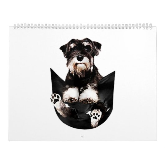 Schnauzer in My Pocket Cute Dog Lovers Kalender (Hoes)
