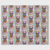 Schnauzer-inpakpapier Cadeaupapier (Vlak)