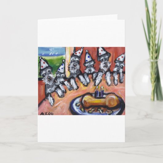 Schnauzer Kaart (Voorkant)