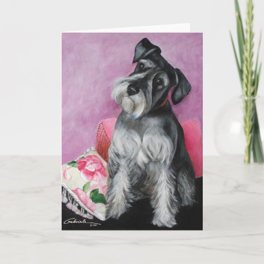 Schnauzer Kaart (Voorkant)