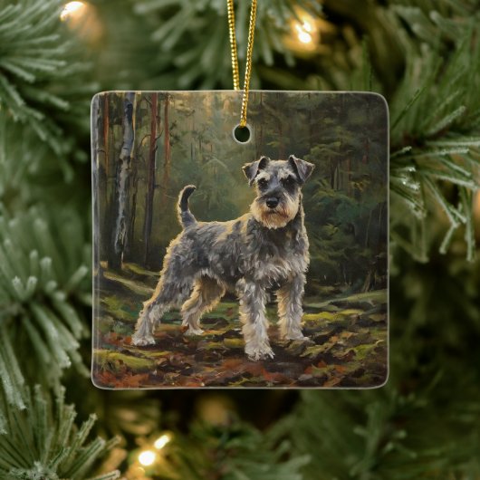 Schnauzer  keramisch ornament (Boom)