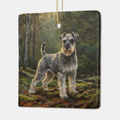 Schnauzer  keramisch ornament (Links)