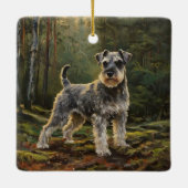 Schnauzer  keramisch ornament (Achterkant)