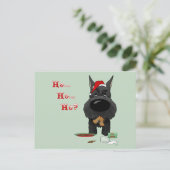Schnauzer Kerst Feestdagenkaart (Staand voorkant)