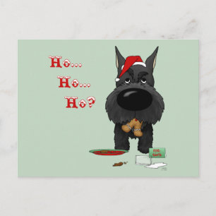 Schnauzer Kerst Feestdagenkaart