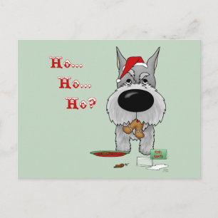 Schnauzer Kerst Feestdagenkaart