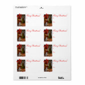 Schnauzer Kerst Geschenk Labels (Full Sheet)