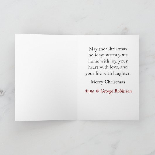 Schnauzer Kerst Kaart (Binnen)