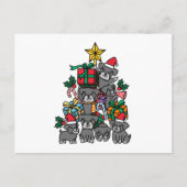 Schnauzer kerstboom briefkaart (Voorkant)