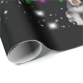 Schnauzer kerstboom met vlieglicht cadeaupapier (Rol Hoek)