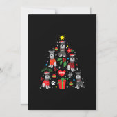 Schnauzer Kerstboom Ornament Grappige Hond Magnetische Uitnodiging (Voorkant)