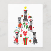 Schnauzer kerstboomversier Funny Pet Dog Flyer (Voorkant)