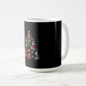 Schnauzer kerstboomversier Funny Pet Dog Koffiemok (Voorkant rechts)