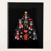 Schnauzer kerstboomversier Funny Pet Dog Planner (Voorkant)