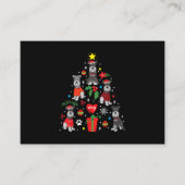 Schnauzer kerstboomversier Funny Pet Dog Visitekaartje (Voorkant)