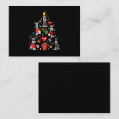 Schnauzer kerstboomversier Funny Pet Dog Visitekaartje (Voorkant / Achterkant)