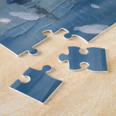 Schnauzer Kerstboot Vakantie Legpuzzel (Zijkant)