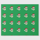 SCHNAUZER KERSTINPAKPAPIER CADEAUPAPIER (Vlak)