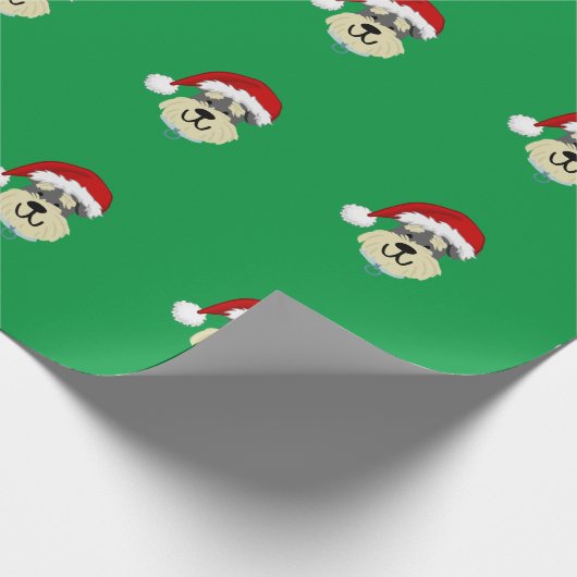 SCHNAUZER KERSTINPAKPAPIER CADEAUPAPIER (Hoek)