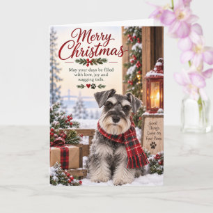 Schnauzer Kerstkaart Kaart