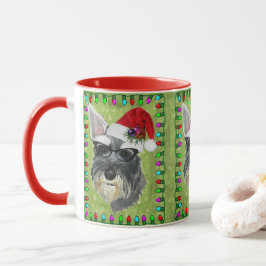 Schnauzer-kerstkoffie-Mok Mok