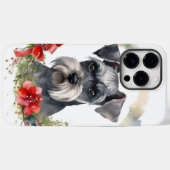 Schnauzer Kerstkrans Feestelijke Pup Case-Mate iPhone Case (Achterkant (horizontaal))