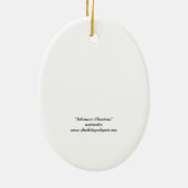 Schnauzer Kerstmis Dog Art kerstversiering Keramisch Ornament (Achterkant)