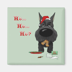 Schnauzer Kerstmis Magneet