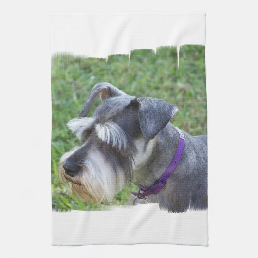 Schnauzer Kitchen Towel Theedoek (Verticaal)