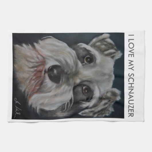 Schnauzer Kitchen Towels Theedoek (Horizontaal)