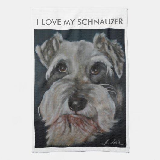 Schnauzer Kitchen Towels Theedoek (Verticaal)