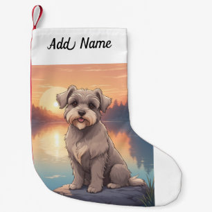 Schnauzer  kleine kerstsok