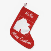 Schnauzer Kleine Kerstsok (Voorkant (Hangend))