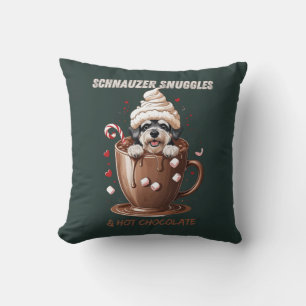 Schnauzer Knuffels & Warme Chocolade Kussen