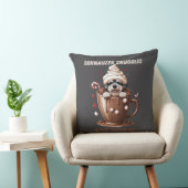 Schnauzer Knuffels & Warme Chocolade Kussen (Stoel)