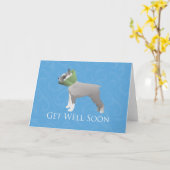 Schnauzer krijgt snel een goed ontwerp kaart (Gele Bloem)