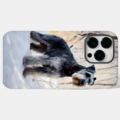 Schnauzer Laat het sneeuwen Kerstmis Case-Mate iPhone Case (Achterkant (horizontaal))