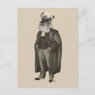 Schnauzer Lawyer 2 Briefkaart