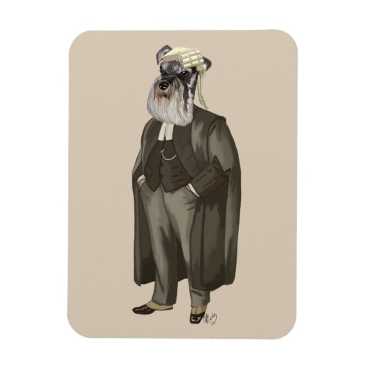 Schnauzer Lawyer 2 Magneet (Verticaal)