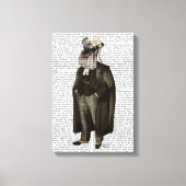 Schnauzer Lawyer Canvas Afdruk (Voorkant)