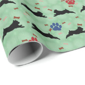 Schnauzer Leaping Cadeaupapier (Rol Hoek)