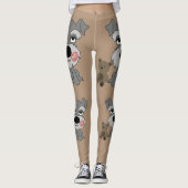 Schnauzer-Leggings Leggings (Voorkant)