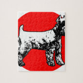 Schnauzer Legpuzzel (Verticaal)