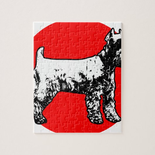 Schnauzer Legpuzzel (Verticaal)