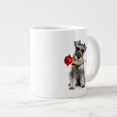 Schnauzer Liefde Grote Koffiekop (Voorkant rechts)