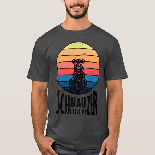 Schnauzer Liefde jongen T-shirt (Voorkant)
