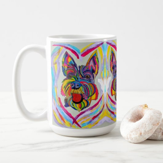 Schnauzer Liefde Mok (Met donut)