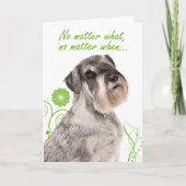 Schnauzer Liefde/Ondersteuning Kaart (Voorkant)